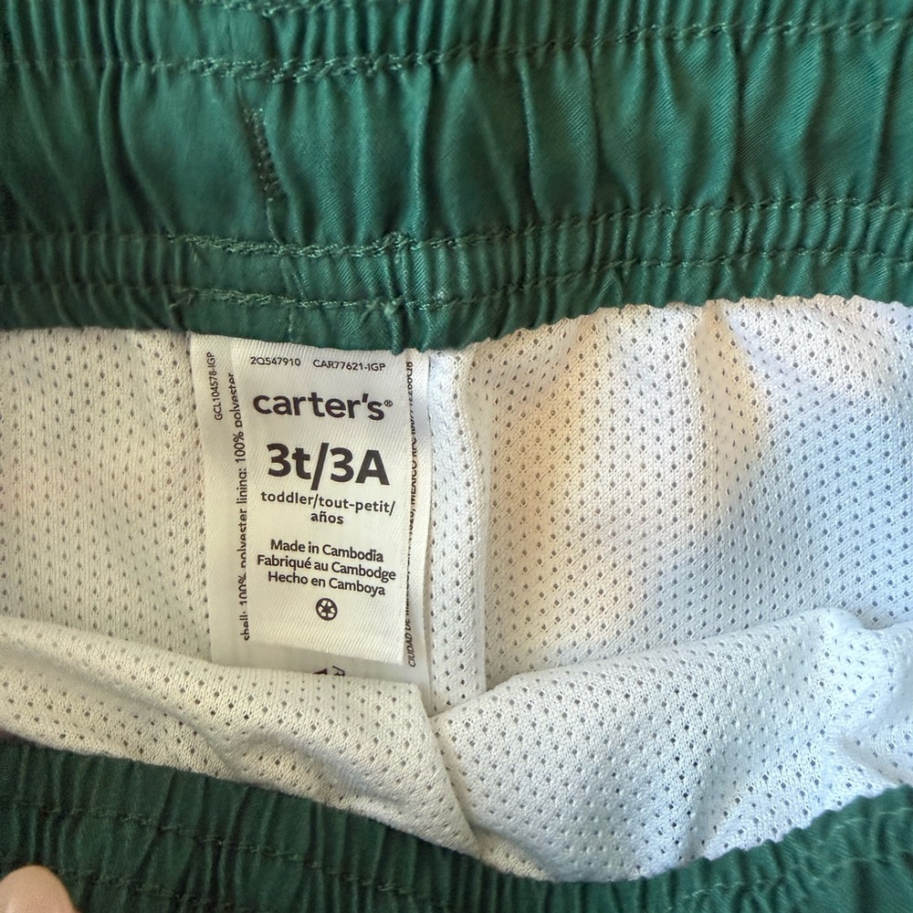 Carter's Toddler Boys Rash Guard Top Dinosaur-Print Swim Shorts 2 piece set 3T - Picture 11 of 13